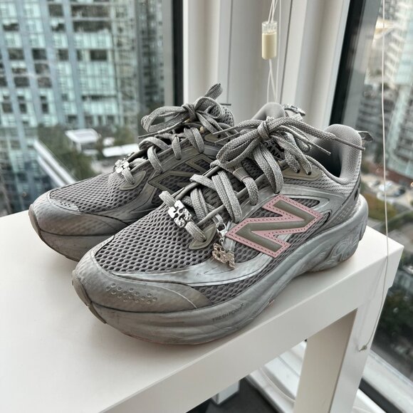 GANNI x New Balance Silver and Pink FFT Trainers - Picture 3 of 9